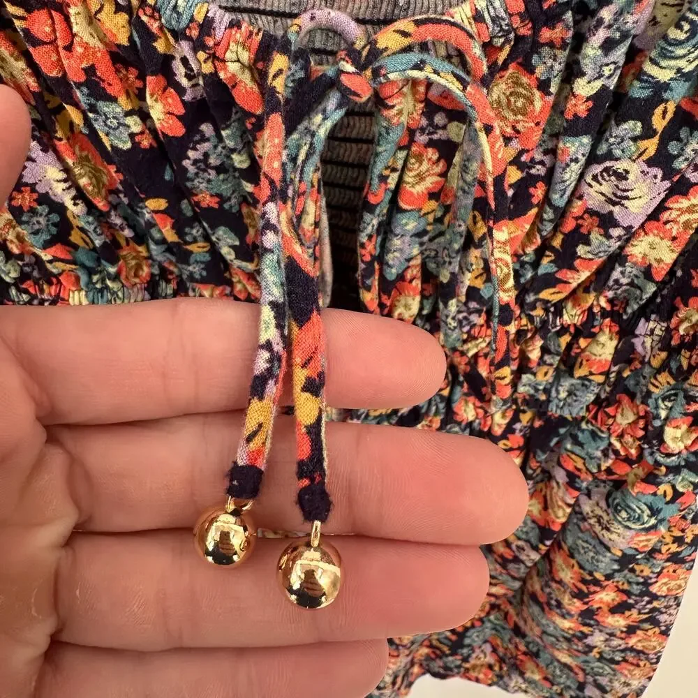 FREE PEOPLE Show Me Love Romper in Floral Combo // S